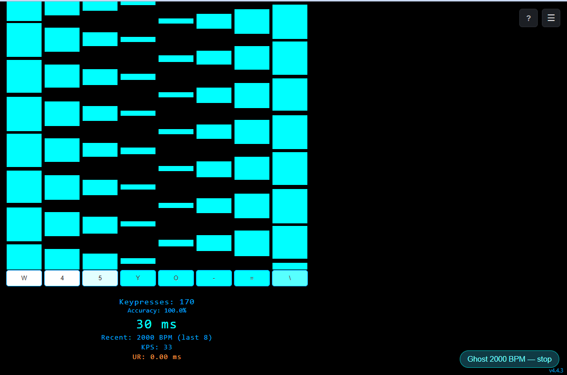 Screenshot: Rolling Ghost in practice